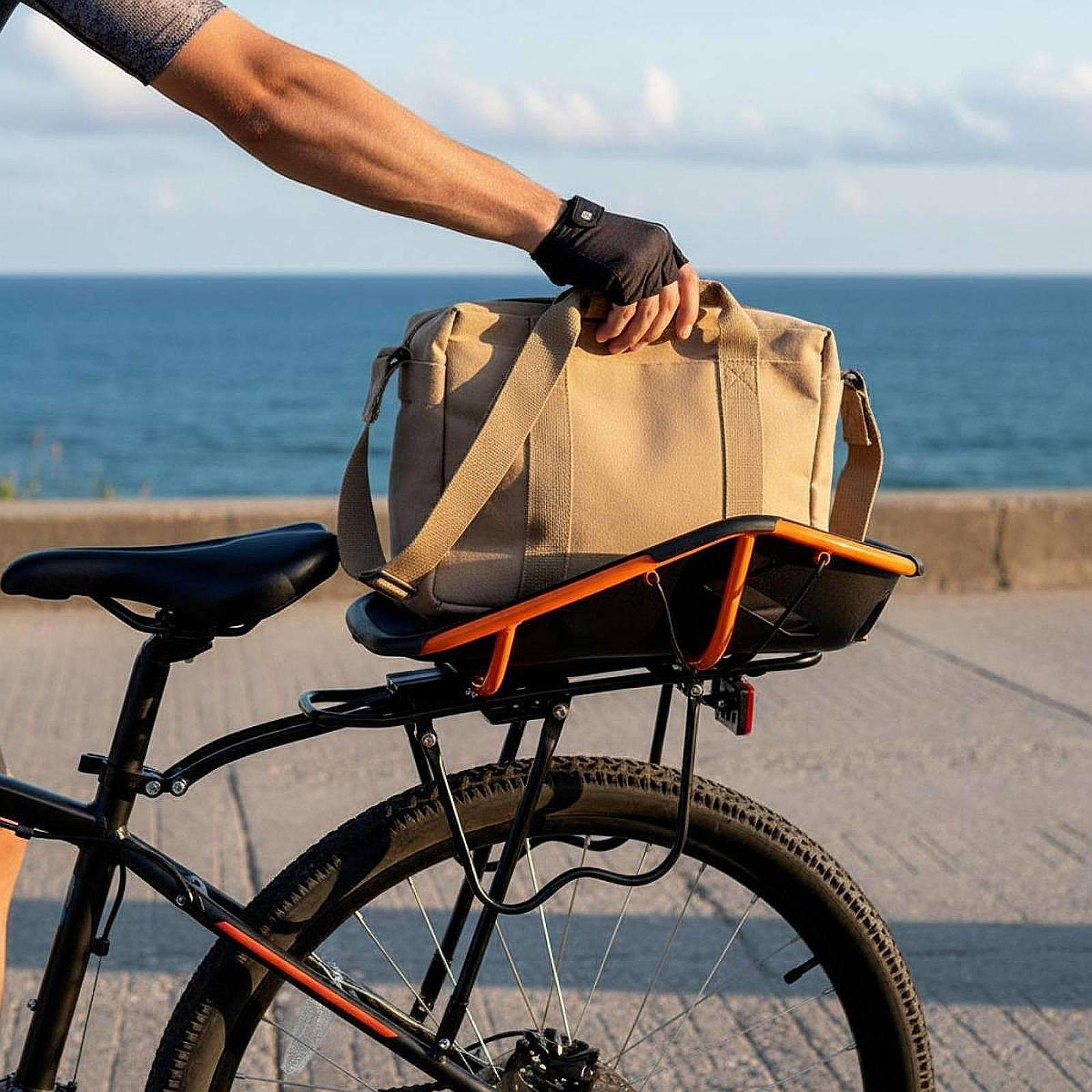 Mountain Biking Shop - Sturdy Plastic Steel Rear Bike Basket