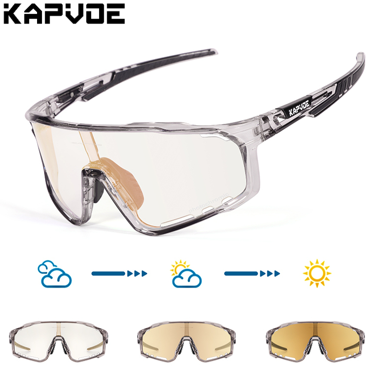Mountain Biking Sport - Kapvoe Color Photochromic Cycling Glasses MTB