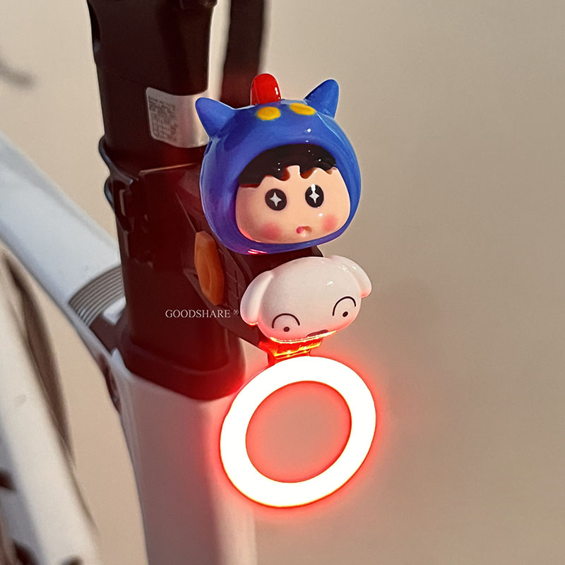 Mountain Biking Cartoon - Kawaii Shin-chan Bike Rear Light COB