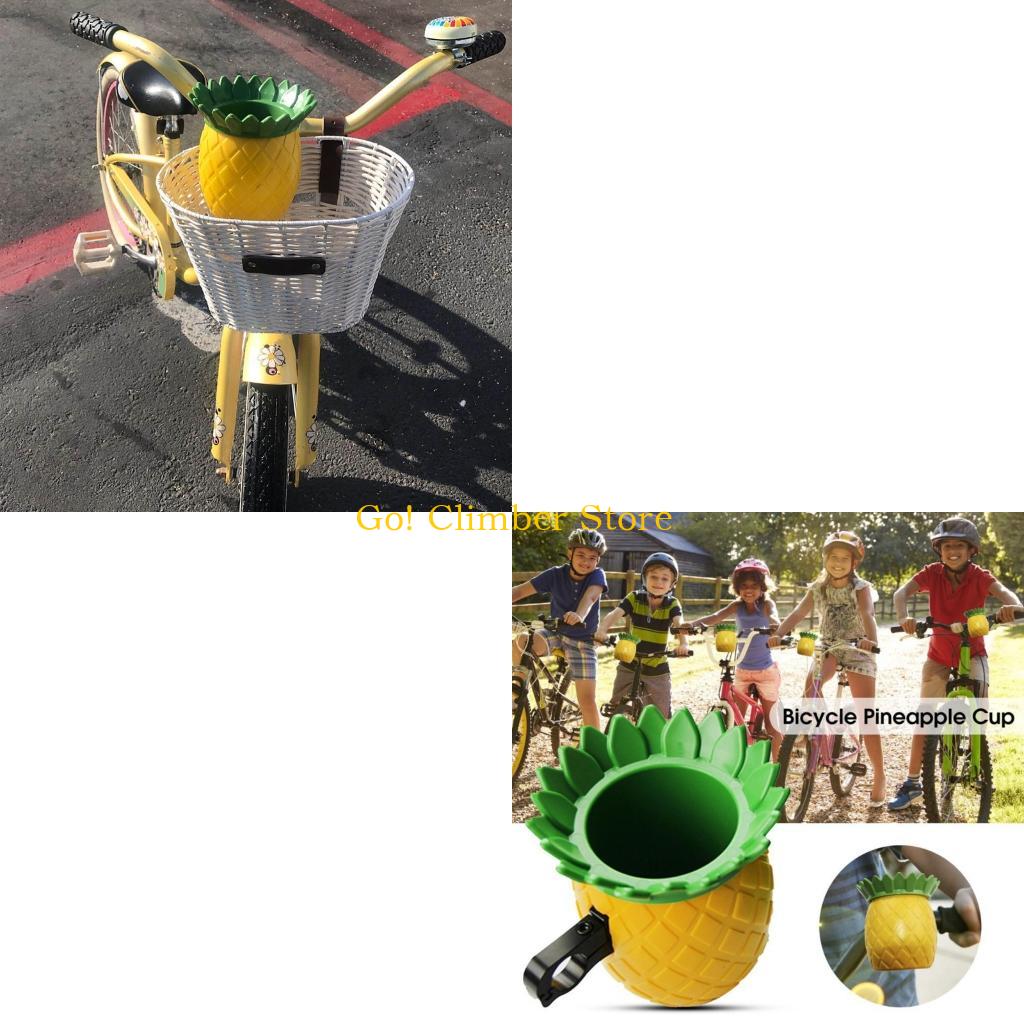 Mountain Biking Cartoon - Q84C Bicycles Bottle Holder Cartoon Pineapple