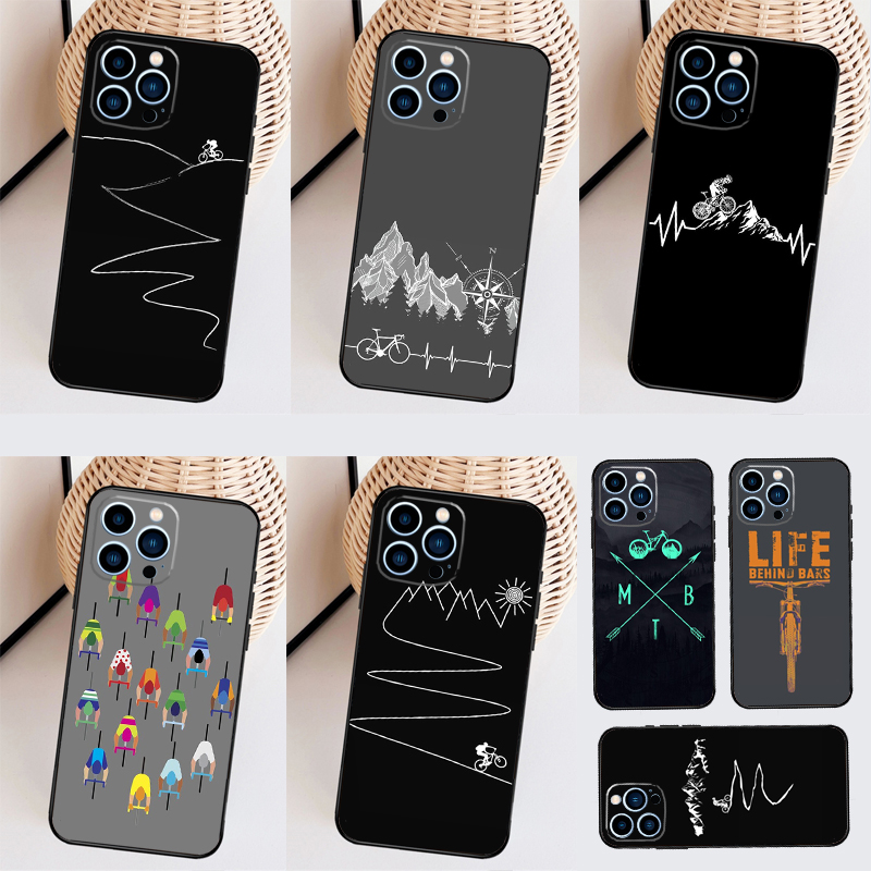 Mountain Biking Cartoon - MTB Mountain Bike Cycling Bicycle Case