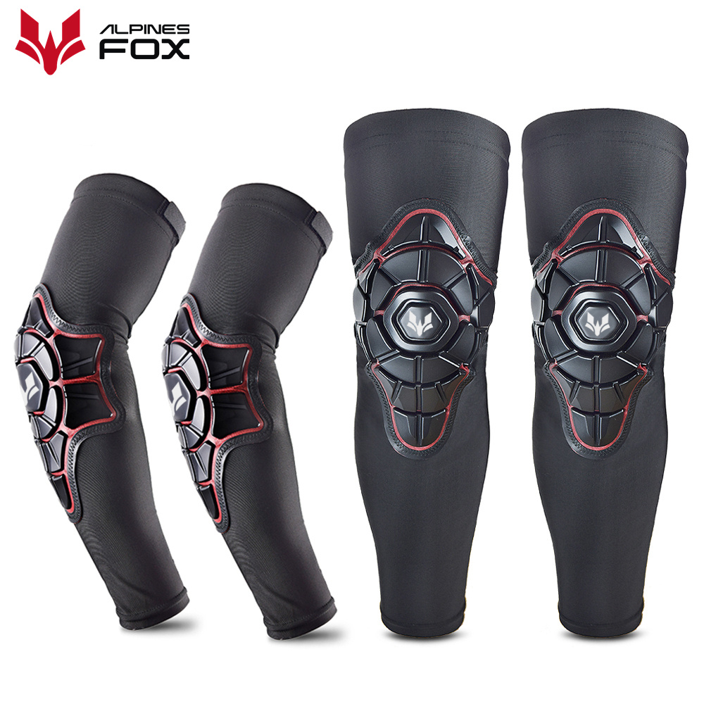 Mountain Biking Knee And Elbow Pads - Men Motorcycle Kneepads Elbow Brace Lady