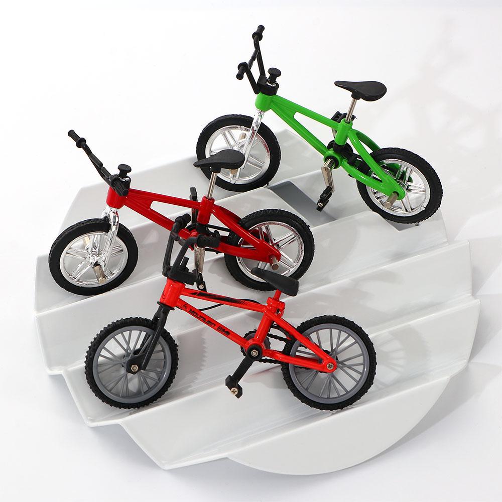 Picture Of Mountain Biking - Retro Alloy Finger Bmx Bike Model