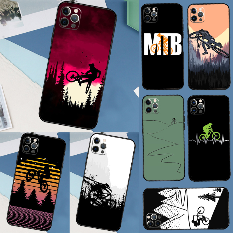 Mountain Biking Cartoon - MTB Mountain Bike Cycling Bicycle Case