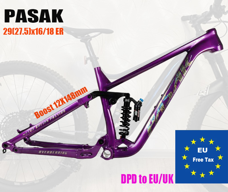 Mountain Biking Jumps - Bicycle Soft Tail Frame, ENDURO, Full