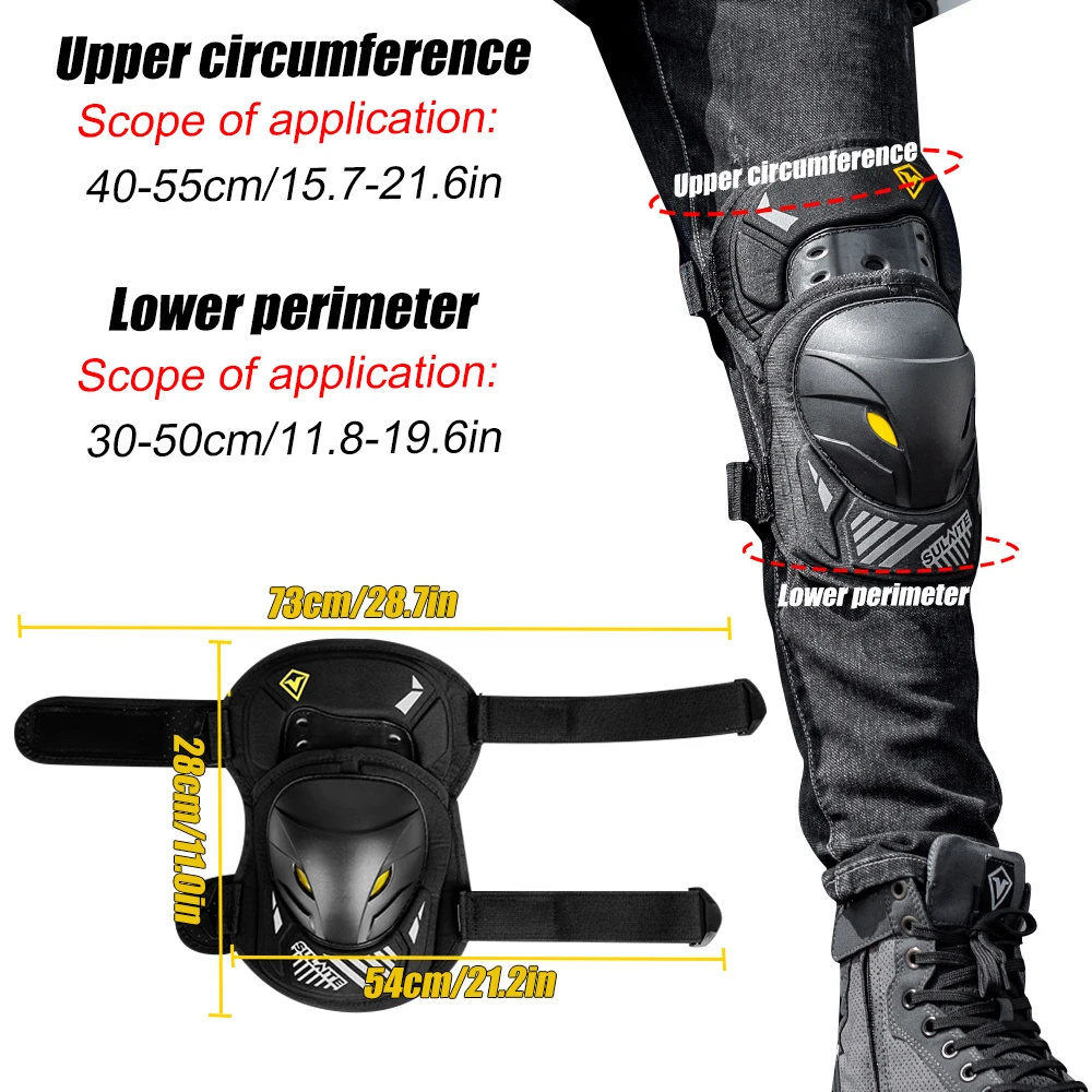 GOMOREON 1Pair Motorcycle Elec - Mountain Biking Knee And Elbow Pads review and price