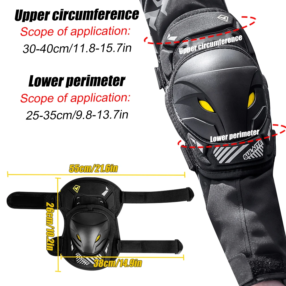GOMOREON 1Pair Motorcycle Elec - Mountain Biking Knee And Elbow Pads review and price