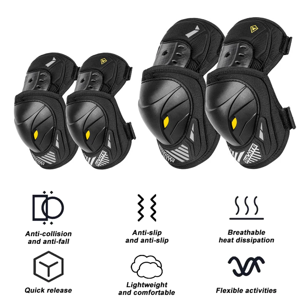 GOMOREON 1Pair Motorcycle Elec - Mountain Biking Knee And Elbow Pads review and price