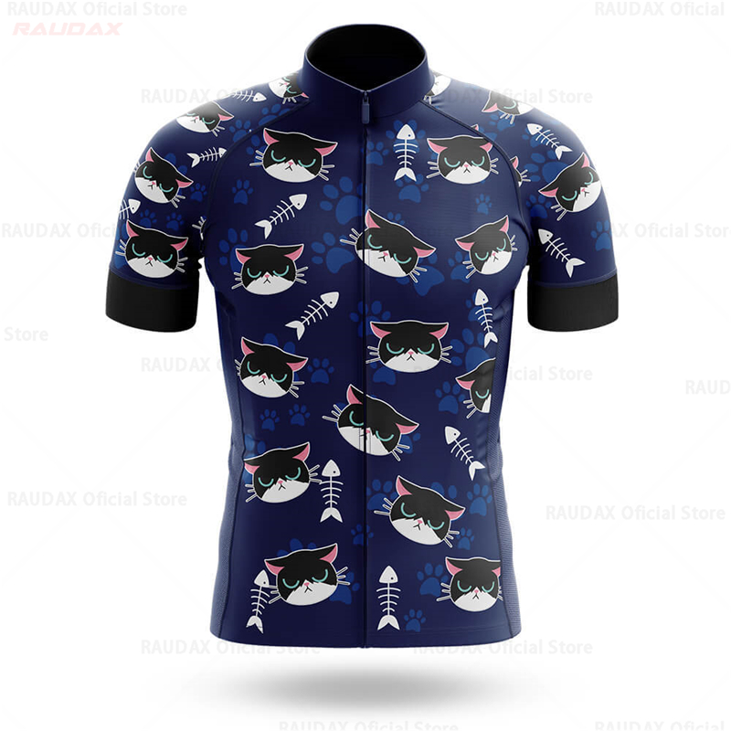 Cycling Jersey Men CARTOON CAT - Mountain Biking Cartoon review and price
