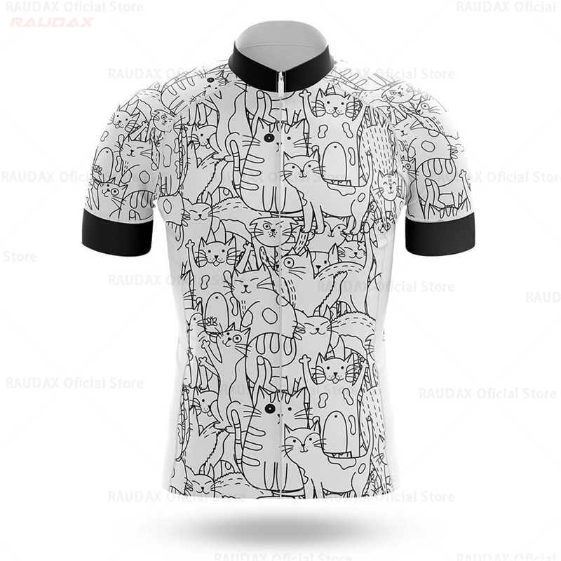 Cycling Jersey Men CARTOON CAT - Mountain Biking Cartoon review and price