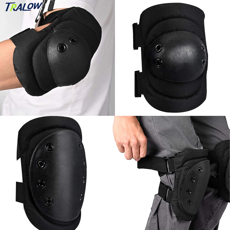 TRALOW 4in1 Knee Elbow Wrist P - Mountain Biking Knee And Elbow Pads review and price