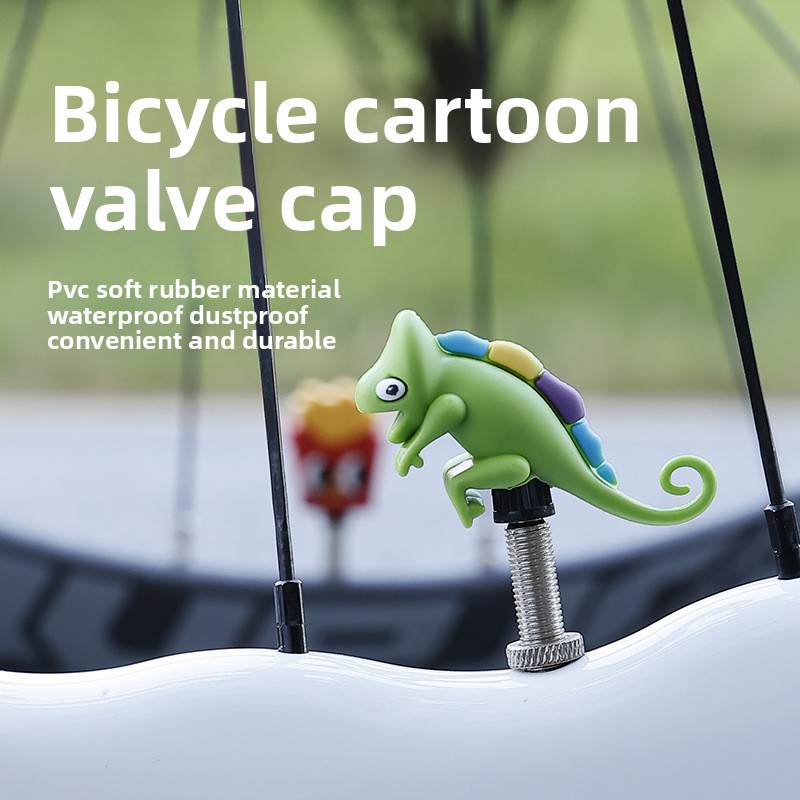 2/3pcs Bicycle Air Nozzle Cap  - Mountain Biking Cartoon review and price