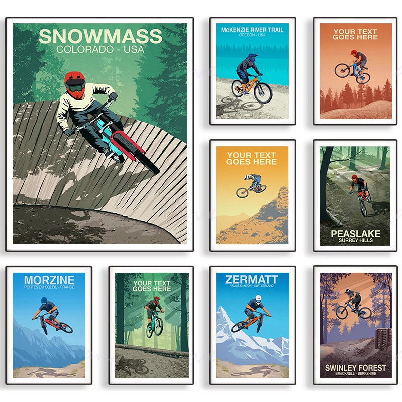 Mountain Bike Trail Poster Sno - Picture Of Mountain Biking review and price