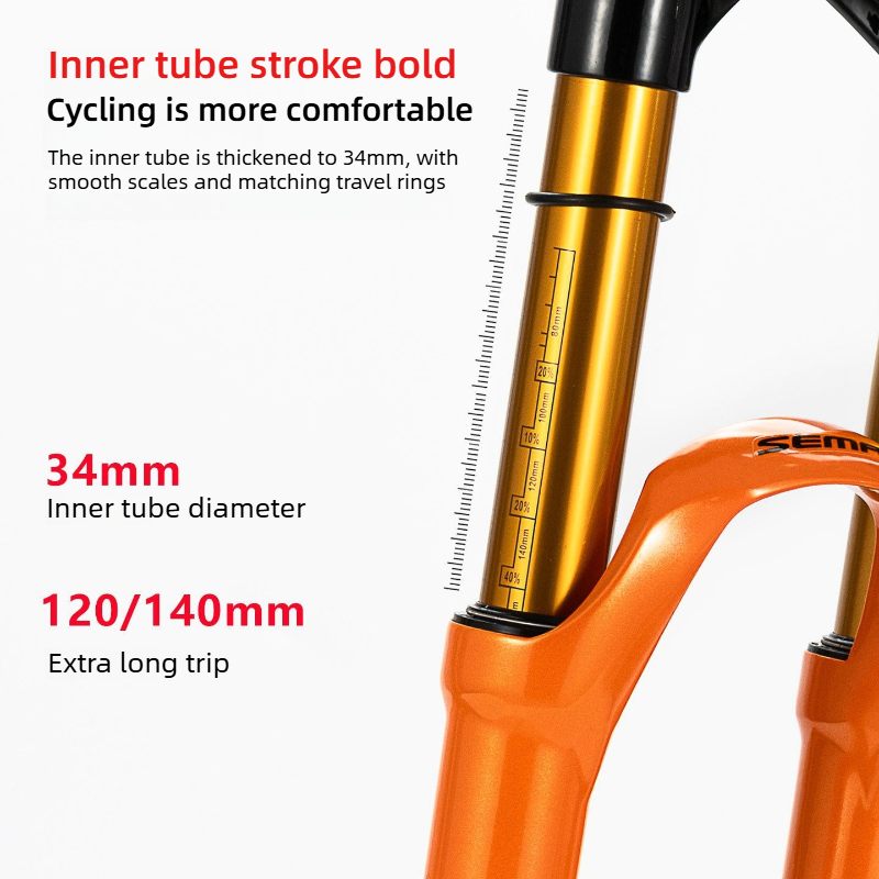 SEMYT 140mm MTB Air Fork, 34mm - Mountain Biking Jumps review and price