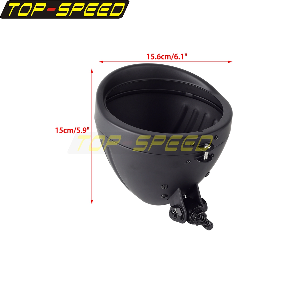 Black/Chrome Motorcycle Headla - Mountain Biking Shop review and price