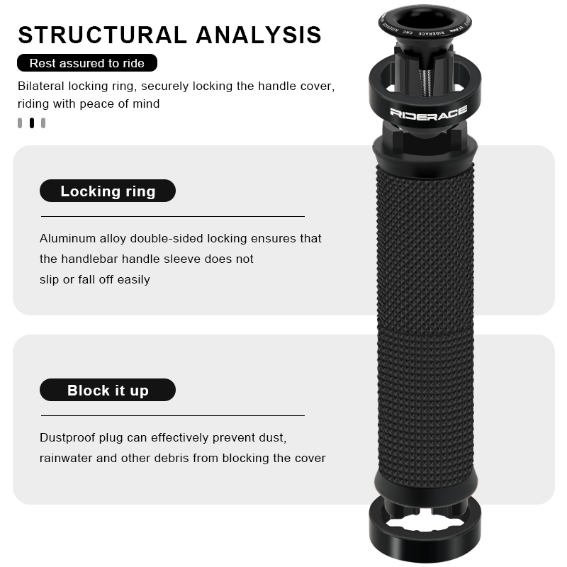 1Pair Bike Grip With End Cap F - Mtb Grip Lock On review and price